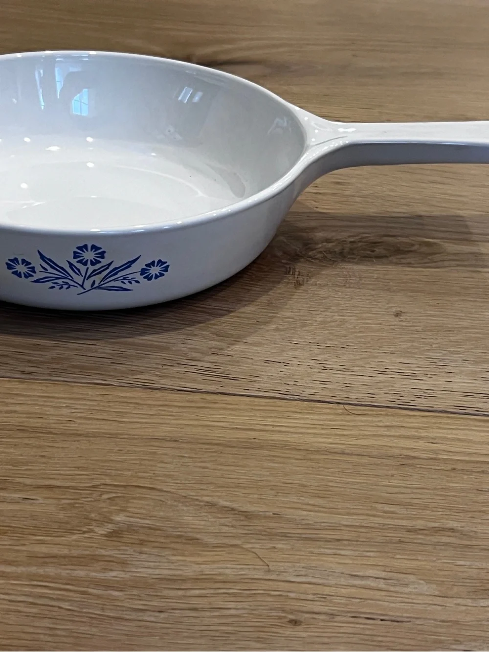Vintage Corning Ware Blue Cornflower Individual Skillet Au Gratin Dish